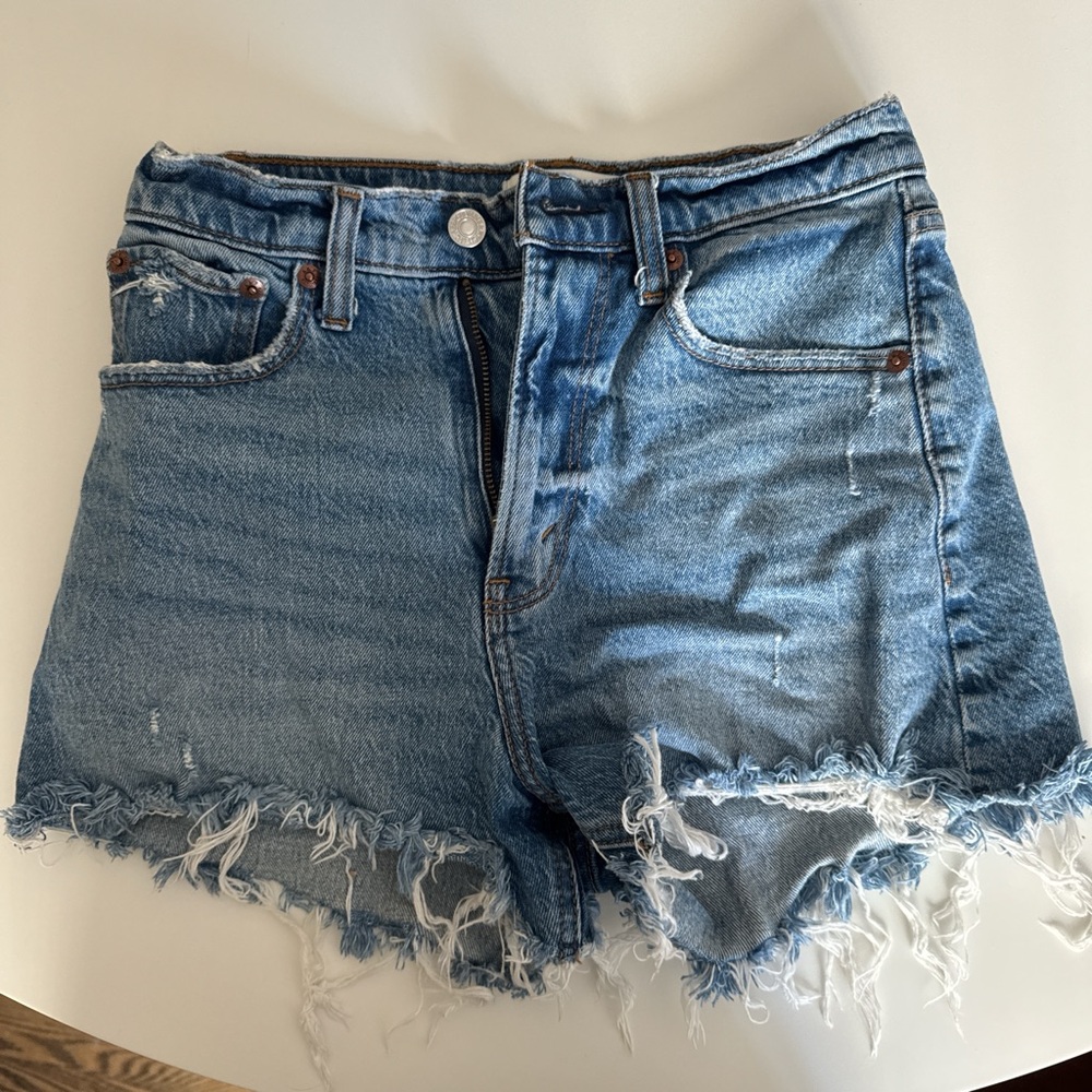 Abercrombie | Denim Frayed Hem Women Shorts